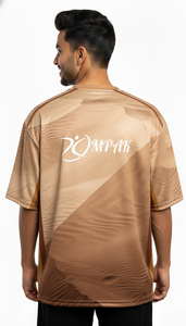 Trendy Oversized Sublimation T-Shirt for <b>Men</b> Street Style Casual Regular Fit Breathable Eco-Friendly Polyester/Cotton Fashion - Product Image 2