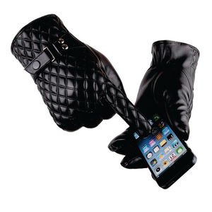 Factory Made Customized Winter <b>Warm</b> Black Fashion Mens High Quality 2025 Fashion Leather <b>Gloves</b> - Product Image 1