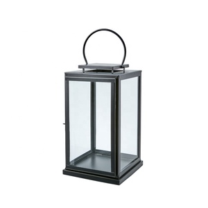 Bougeoir et lanterne de Noël faits à la main en métal/verre de style moderne avec impression découpée pour la maison et les décorations de mariage - Product Image 6