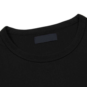 Camisetas de Satén para Hombre, Negras, Lisas, de Corte Regular, de Alta Calidad, con Logotipo Frontal, Transpirables y Ecológicas - Product Image 5