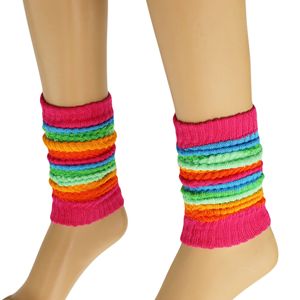 21-Inch Colorful Cotton Knitted <b>Leg</b> <b>Warmers</b> for Women 3 Pairs - Product Image 6