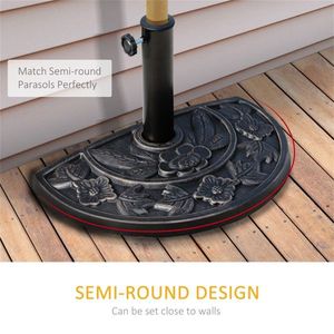 Base per Ombrellone Quadrato da Giardino in Acciaio Inossidabile per Patio, Ristorante, Hotel, Spiaggia, Piscina, Raggio 3m, Struttura in Acciaio - Product Image 4