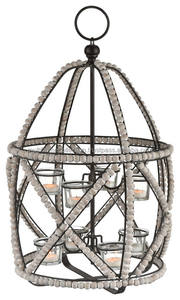 Linternas de metal respetuosas con el medio ambiente para uso doméstico Linterna de vela de diseño de fundición con tres tipos de tamaño - Product Image 3