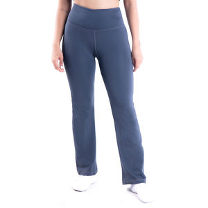 Vêtements de fitness, pantalon de yoga bleu foncé évasé, leggings évasés taille haute, leggings de yoga élégants pour femmes, fabricant pakistanais de leggings - Product Image 1