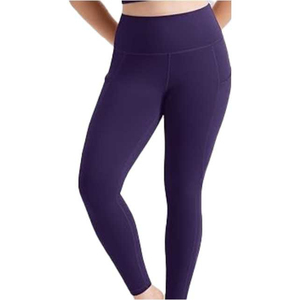 Conjunto de Leggings Deportivos para Mujer, Spandex/Poliéster, Diseño Sólido, Pantalones de Yoga de Alta Calidad, Elásticos, Largos, Tallas Grandes, OEM - Product Image 3