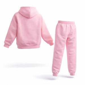 Conjunto Deportivo de Sudadera con Capucha Rosa para Hombre, Conjunto de Gimnasio y Fitness, Sudadera con Capucha de Felpa de Algodón y Pantalones Deportivos - Product Image 2