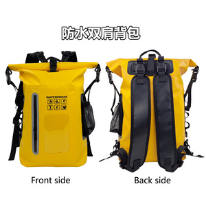 Custom Waterproof <b>PVC</b> Roll-<b>Top</b> Closure Sports Backpack Dry Wet Separation Gym Bag Adjustable Strap Unisex Casual Travel Bag - Product Image 2