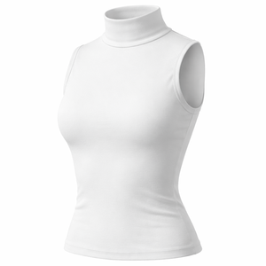 Vente en gros de pulls sans manches à col roulé pour femmes - Fabricant OEM et fournisseur direct d'usine - Product Image 3