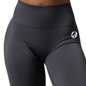 Pantalon évasé gris anthracite pour femme, taille mi-haute, extensible, pour le sport, le fitness, le yoga, l'entraînement, vêtements de sport performants - Product Image 4