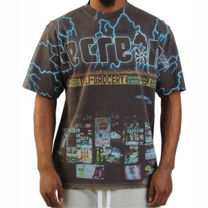 Camiseta Extra Grande de Primera Calidad, 100% Algodón, con Logotipo Personalizado, Impresión DTG, Corte Cuadrado, Estilo Urbano, Hombros Caídos, Unisex, Vintage, Lisa - Product Image 1