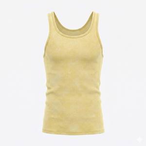 Camiseta sin mangas acanalada para hombre, estilo vintage de los 90, corte ajustado, estilo Y2K, 100% algodón, transpirable, de secado rápido y ecológica. - Product Image 4