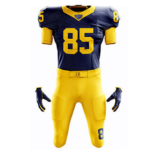 Customizable Cheap Sublimation Uniform Sets Breathable <b>Compression</b> Padded Pant and Jersey Sportswear Vintage American Uniform - Product Image 1