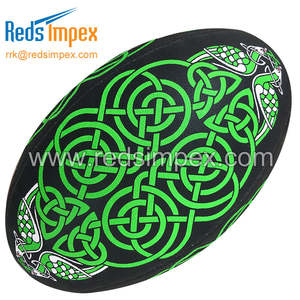 ลูกบอลฝึกซ้อมรักบี้แบบกำหนดเอง ผลิตจากยางสังเคราะห์ที่ทนทานและน้ำหนักเบา เหมาะสำหรับการพัฒนาทักษะและการฝึกซ้อมเป็นทีม - Product Image 3