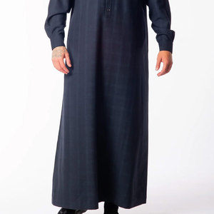 Men Juba Long Muslim Robe Traditional <b>Islamic</b> Wear Comfortable Breathable Fabric Modest Loose Fit <b>Clothing</b> - Product Image 3