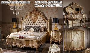 Juego de Muebles para Recámara Principal con Temática Platino, Colección Imperial Crown Classic, Acabado Plateado de Última Generación, Suite de Lujo - Product Image 3