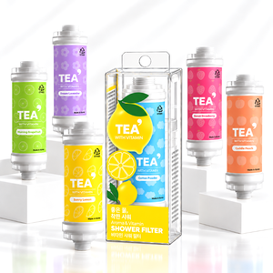 Filtre de douche premium à la vitamine C TEA' Korea, parfumé, pour le soin de la peau et des cheveux, OEM ODM, marque privée, poudre de coton - Product Image 1
