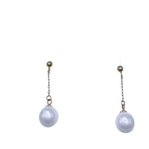 Exquisitos Pendientes Redondos de Perlas Naturales de Agua Dulce para Mujer, de 7.5-8 mm, Casi Impecables, de Estroncio Puro, al por Mayor - Product Image 5