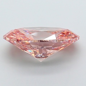 Diamant CVD de laboratoire de 7,01 carats, de forme ovale, de luxe, rose brunâtre intense, clarté VS1, polissage excellent, diamant non monté - Product Image 3