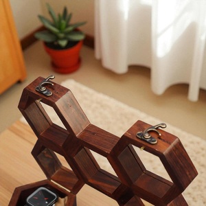 AHTE MANUEXPO Wooden Watch Box for Men & Women-Handmade Storage & <b>Display</b> <b>Case</b> with Jewelry Compartment - Product Image 1