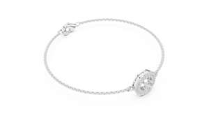 Pulsera de Oro Amarillo de 18K con Halo de Diamantes de Corte Redondo, Cadena Fina, Brazalete, Colgante de Racimo Certificado por IGI, Joyería de Regalo, Nuevo Diamante Cultivado - Product Image 5