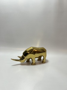 Figurine de renne en aluminium argenté, statue de cerf en métal, ornement de table de Noël, sculpture décorative pour la maison et le bureau, artisanat décoratif - Product Image 6