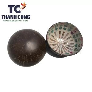 Bol en coque de noix de coco naturelle, bol en coque d'œuf de noix de coco, bol en noix de coco fait à la main, fabriqué au Vietnam, vente chaude, offres spéciales - Product Image 4