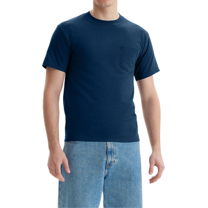 เสื้อยืดคอกลมแขนสั้นผู้ชาย ผ้าฝ้าย 100% แห้งเร็ว ระบายอากาศได้ดี ทรงปกติ ลายเรียบ ดีไซน์ปรับแต่งได้ - Product Image 2