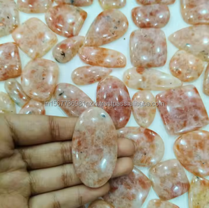 Venta caliente al por mayor a granel Natural Sunstone cabujón piedra preciosa suelta piedra preciosa hecha a mano para diseños de joyería únicos joyería DIY - Product Image 5