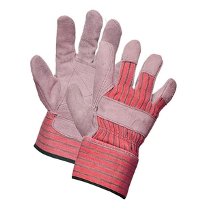 Gants de travail en cuir de vachette pleine fleur à paume renforcée pour la sécurité industrielle, la rigging canadien et le jardinage domestique - Product Image 4