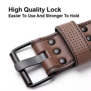 Wholesale Custom <b>Leather</b> Weightlifting Belt Gym Fitness Support Weightlifting Belt For Sale 2026 - Product Image 2