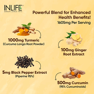Comprimés de Curcuma et Curcumine 95% Curcuminoïdes avec Gingembre, Gingérols et Poivre Noir (Piperine) – 60 Comprimés Végétariens - Product Image 2