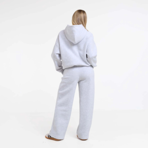 Sweat à capuche d'hiver pour femme, délavé à l'acide, uni, 100 % coton, écologique, respirant, coupe ample longue - Product Image 6