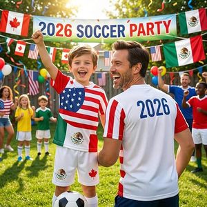 Camiseta de Fútbol Unisex de Manga Corta con Cuello en V, Estampado de Bandera Sublimado, Absorbe la Humedad, 100% Poliéster Malla, Ropa Deportiva para Adultos - Product Image 4