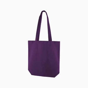 Bolsa de Mano con Base Reforzada de Algodón Reciclado |   Bolsa de Compras Reutilizable Sostenible con Logotipo Personalizado, Bolsa de Compras Promocional al por Mayor - Product Image 5