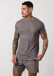 เสื้อยืดคอตตอนหนาน้ำหนักมากทรงโอเวอร์ไซส์สำหรับผู้ชาย 100% ผ้าหนา ไซส์พลัส 3 มิติ สไตล์ลำลอง ถักทอแบบ OEM - Product Image 6