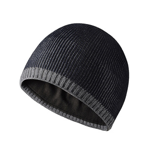 Bonnet d'hiver personnalisé pour homme avec doublure polaire, bonnet de pêcheur tricoté épais et chaud avec cache-oreilles, casquette thermique coupe-vent pour l'extérieur et la neige - Product Image 2