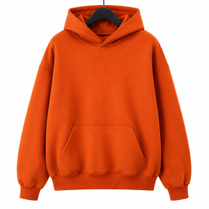 Men’s Oversized <b>Hoodie</b> Thick Heavyweight 460–650gsm French Terry Pullover Streetwear <b>3D</b> Embroidery Logo <b>Hoodie</b> - Product Image 1