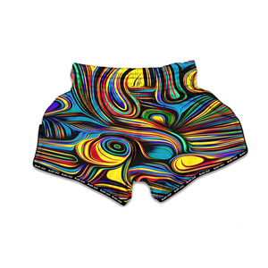 Shorts de Muay Thai personnalisés avec logo brodé en gros - 100% polyester 140g, séchage rapide, unisexe, pour boxe, MMA, kickboxing - Product Image 6