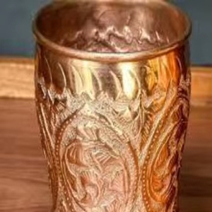B2B Copper Glass Tumbler Manufacturer Ayurvedic Drinking Water Cup Bulk Export Metal <b>Drinkware</b> Supplier - Product Image 1
