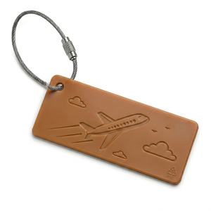 Personalized PVC Travel Bag Tags Custom Rubber <b>Suitcase</b> Labels Durable Waterproof Identification Accessories - Product Image 1