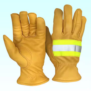 Guantes de Protección Personalizables para el Trabajo, Guantes de Bombero de Cuero de Última Generación, los Mejores Guantes de Bombero Fabricados - Product Image 2