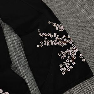 Pantalones vaqueros negros de pierna recta holgados para hombre, con lavado ácido, bordado 3D de diseñador y patrón cargo, para hombre - Product Image 4