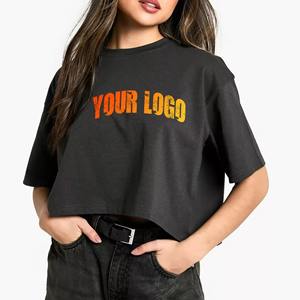 Women's Short Sleeve Cotton Jersey T-Shirt Casual Solid Color Regular Fit Knitted Plain Dyed <b>Top</b> - Product Image 5
