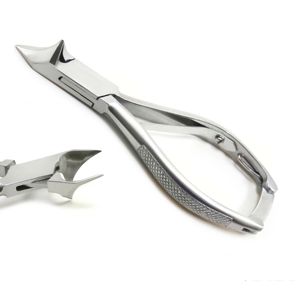 Coupe-ongles en acier au carbone de 14 cm, forme demi-lune incurvée, pour ongles incarnés et épais, avec verrou de sécurité enfant et ouverture large - Product Image 1