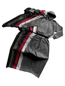 OEM High Quality Winter Hooded Streetwear Tracksuit Custom Blank Matte Black Lightweight Sweatshirt Regular Fit <b>Sweatpants</b> <b>Set</b> - Product Image 4