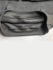 Sudadera con Capucha para Hombre, 400g, Forro Polar, Cálida para Invierno, Estilo Vintage, Lisa, Resistente al Viento, Informal, con Bolsillo, Servicio OEM - Product Image 5