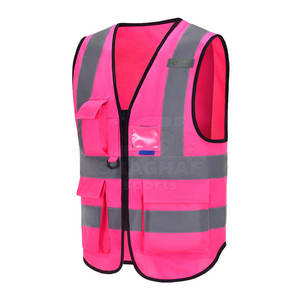 Chaleco de seguridad reflectante con logotipo personalizado, ropa de seguridad para la construcción, chaleco de alta visibilidad hecho en Pakistán - Product Image 2