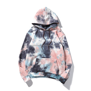 Sweat à capuche en molleton 100% coton de haute qualité avec design tie-dye personnalisé pour unisexe, vente en gros - Product Image 2