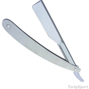 Professional Foldable Men's Straight <b>Razor</b> Plasti Handle Silver Stainless Steel <b>Blade</b> Disposable Custom Logo Option Barbershop - Product Image 4