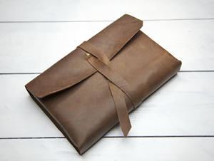 Stylish Office <b>Leather</b> Smell Proof Heavy Duty Protection <b>A5</b> Refillable <b>Notebook</b> <b>Cover</b> Case Journal Holder Organizer LNBC-0083 - Product Image 3